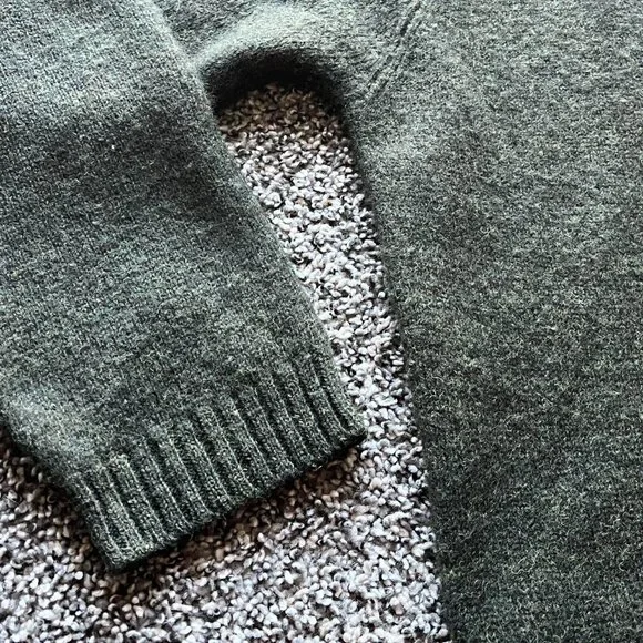 Jcrew Green 100% Wool Sweater Mens XL Preppy Urban Fashion Winter Gorpcore - Picture 6 of 6